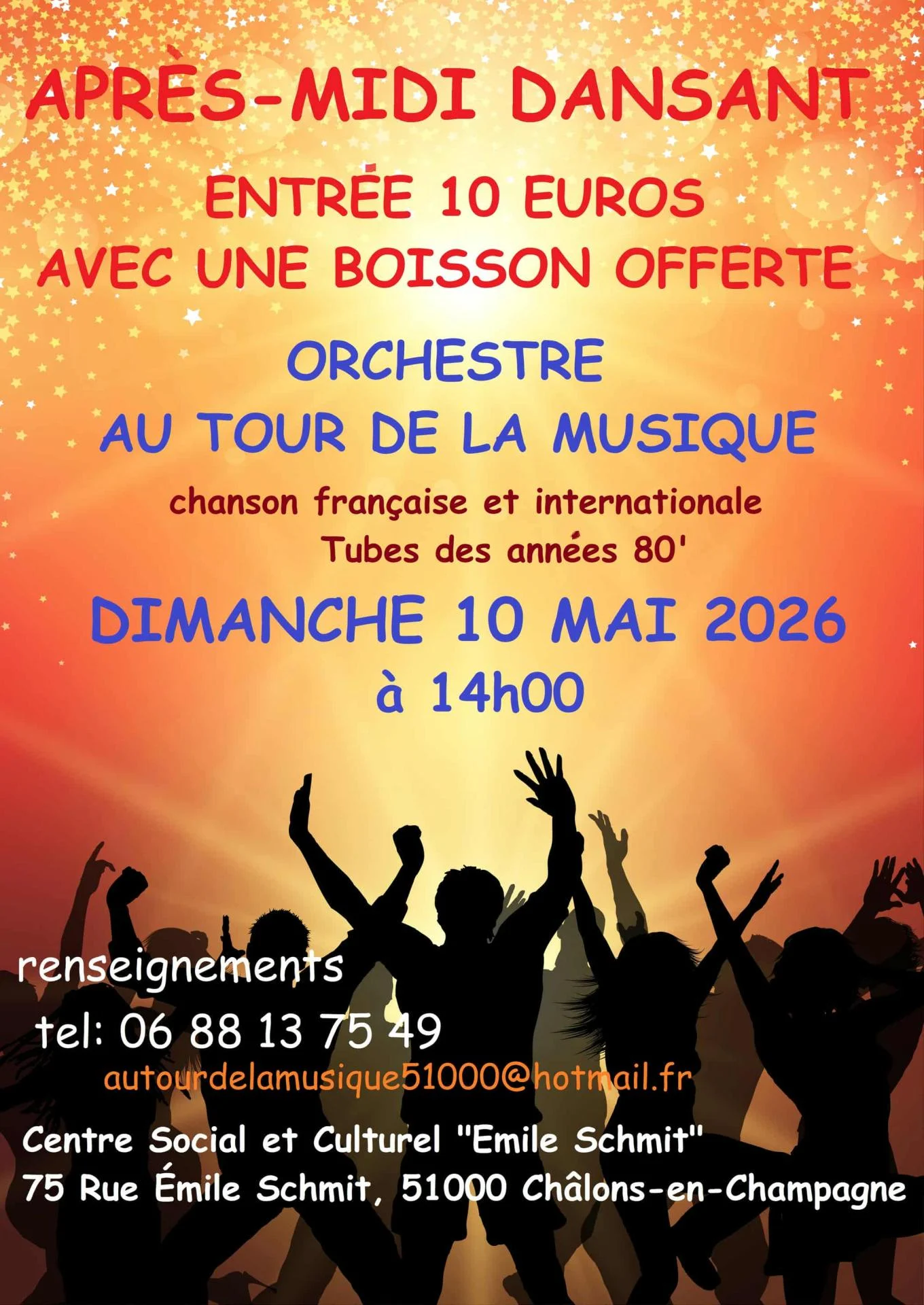 Après-midi dansant avec ATDLM le 10 05 2026