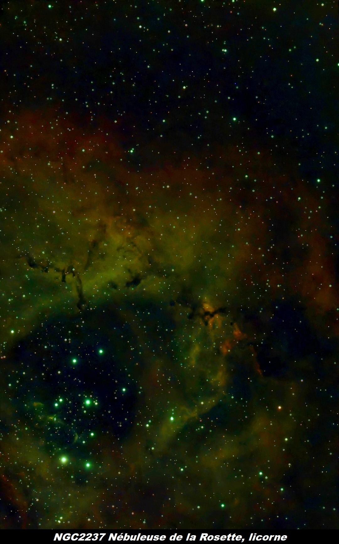 Ngc2237 nebuleuse de la rosette licorne